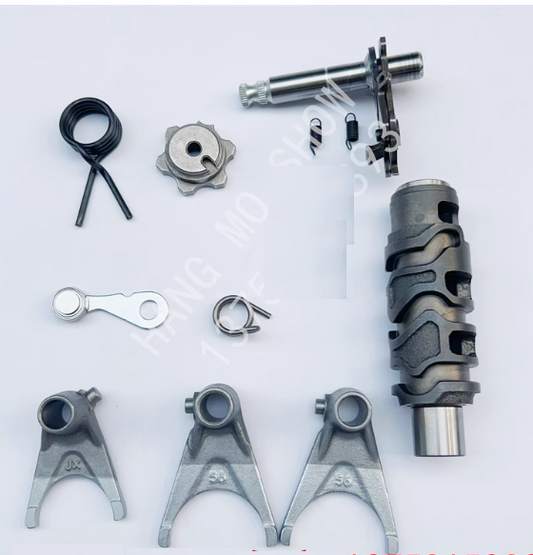 Gearshift drum and forks and shaft and others in the pictures suit CF400NK