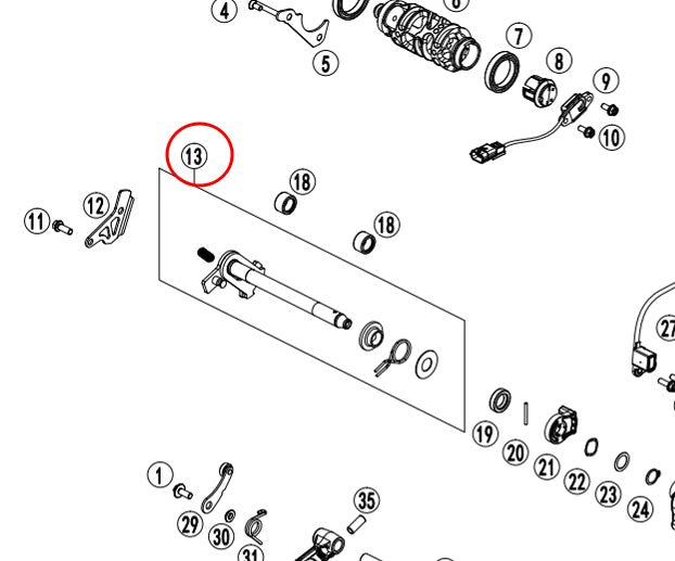 Gearshift Fork suit CF800NK Code is C90034005033