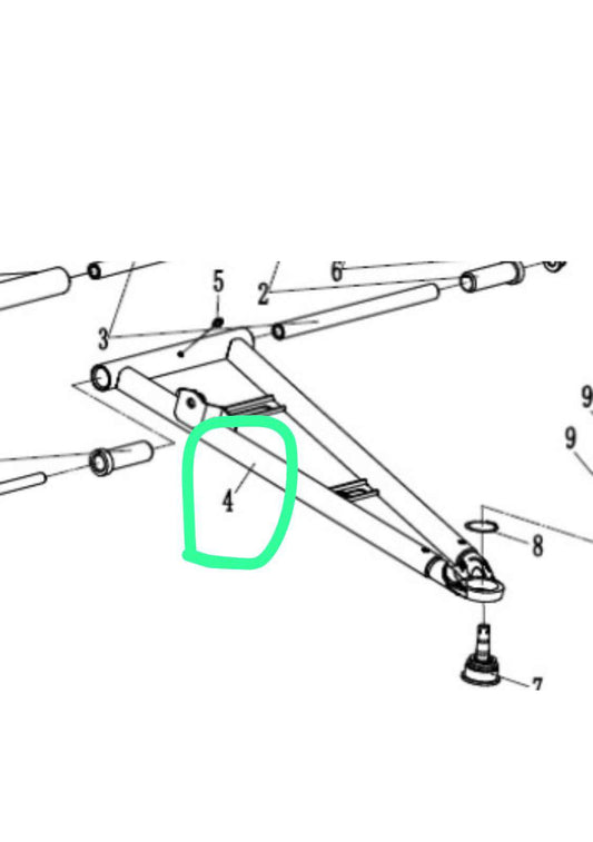 Front Left Lower Swing Arm Suit CFZForce 1000  5BYV-050210-A100-0BP00