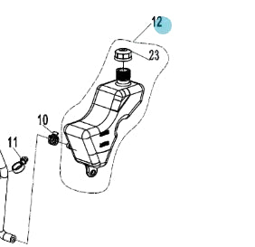 Water Tank suit CF700CLX code is 6GUV-180010-6001
