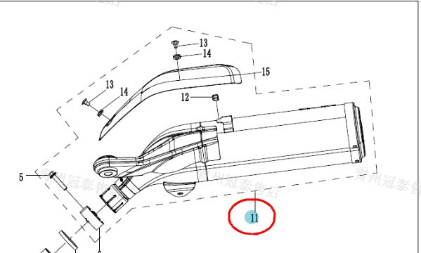 Muffler assy suit CF450SR code is 6AOV-021300-7100-0DN00