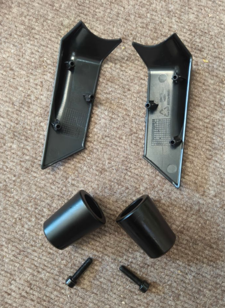 Front left and right guide cover and 2pcs balance block suit for QJMOTOR SRK250R