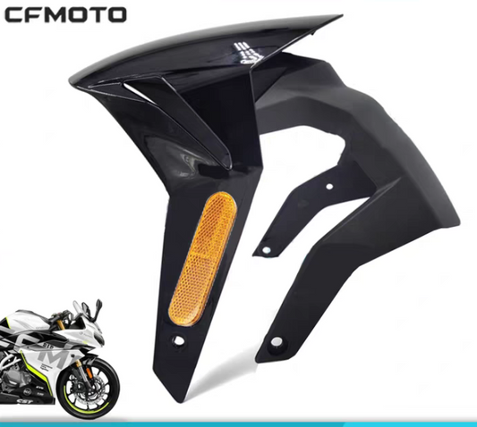 Front mudguard include front part and back part and flash suit CF250SR
