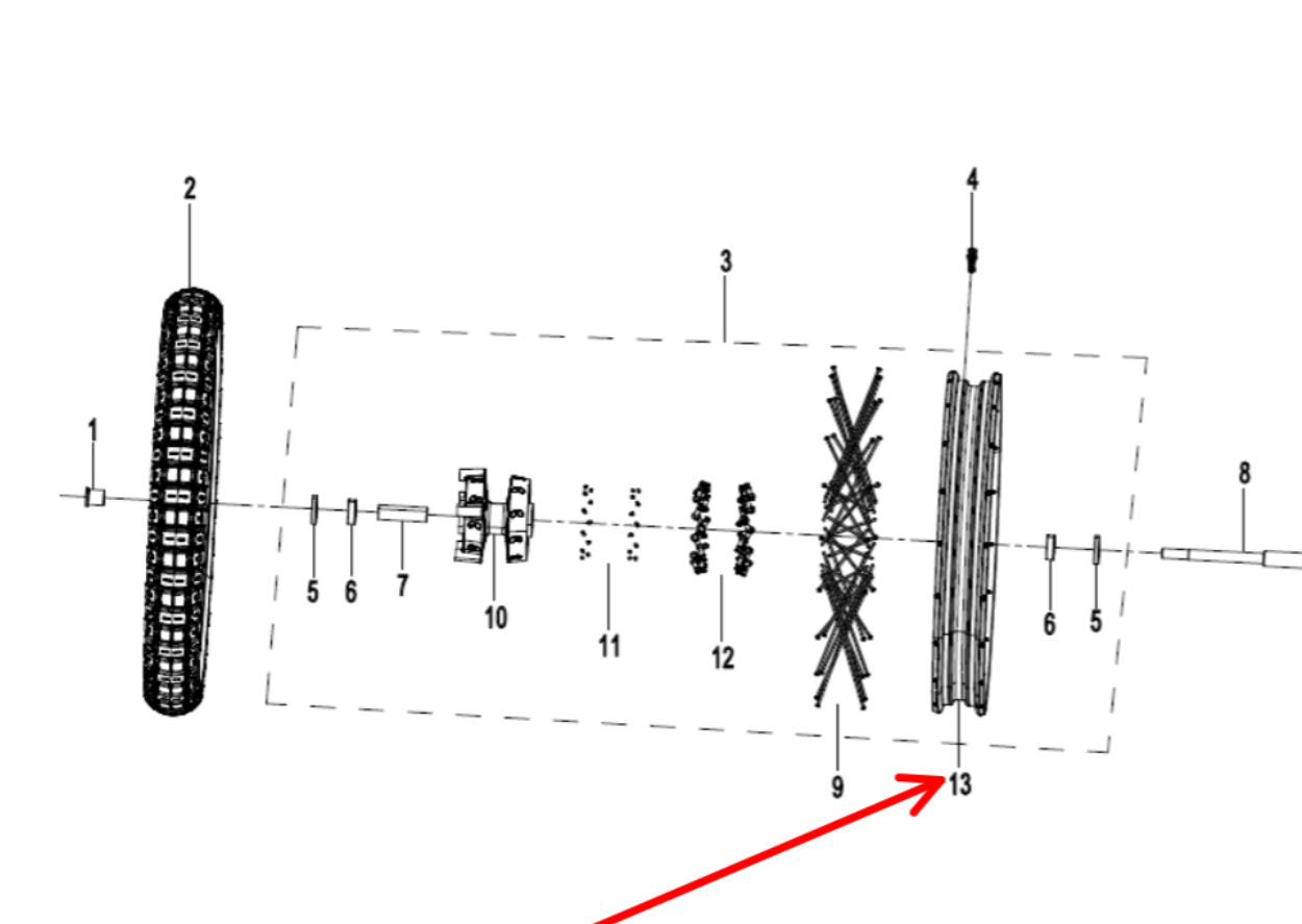Front Wheel Rim suit CF450MT code is 6AQV-070101-6000-M1