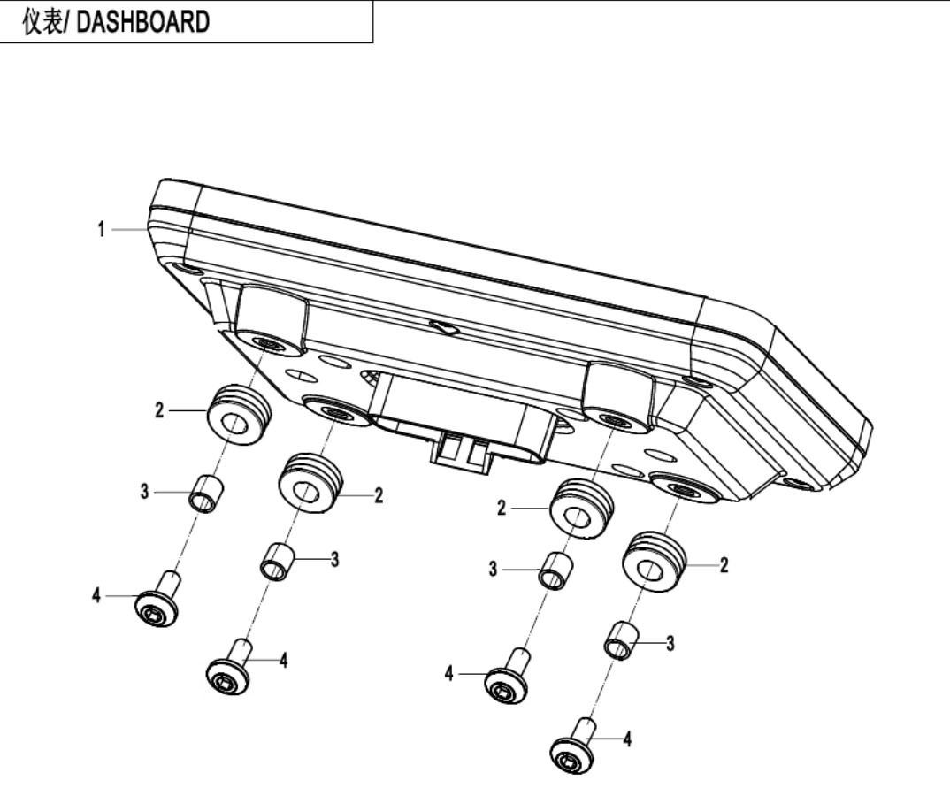 Dashboard suit CF850 code is 9AWV-171000-2800