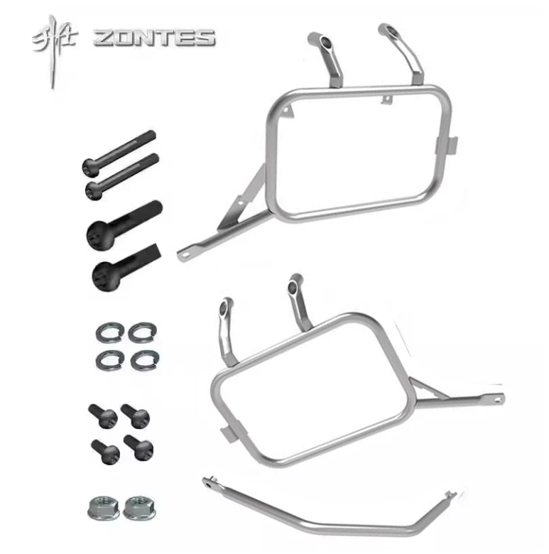 Side box Bracket suit Zontes 703F/ZT703F Silver color