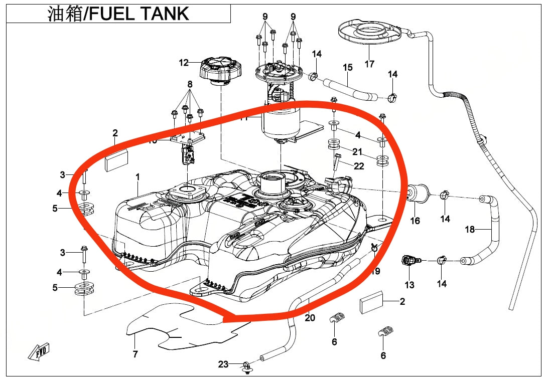 Fuel Tank suit CForce 520