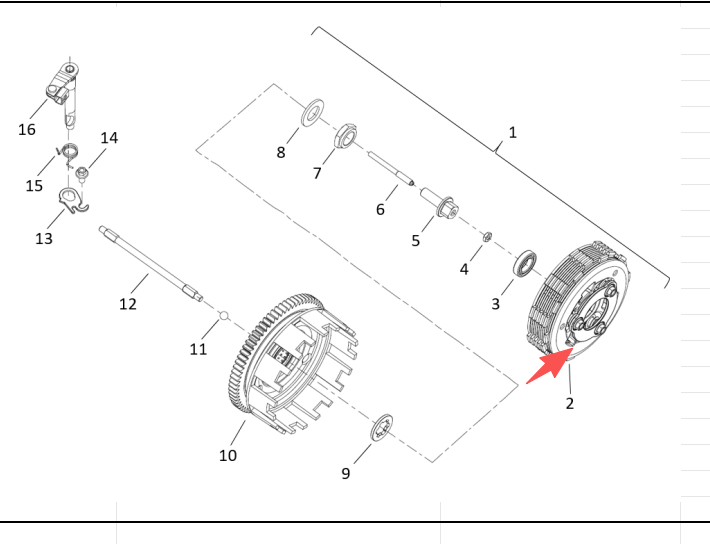 Clutch pad assy suit SRK300S Code is 209025150060