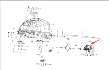 Fuel Pump suit QJMOTOR/SRK600