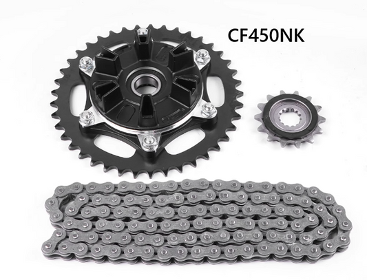 Big Sprocket/small Sprocket/Chain and sprocket seat suit CF450NK or CF450SR