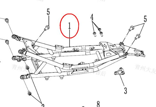 Frame Suit CF675SR/CF675SRR Code is 6GUV-032000-5603