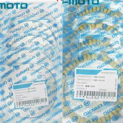 One set cluth pad assy suit CF250SR FUN/CF250SR/250NK/CF300NK  11pcs Code  0DM0-052005