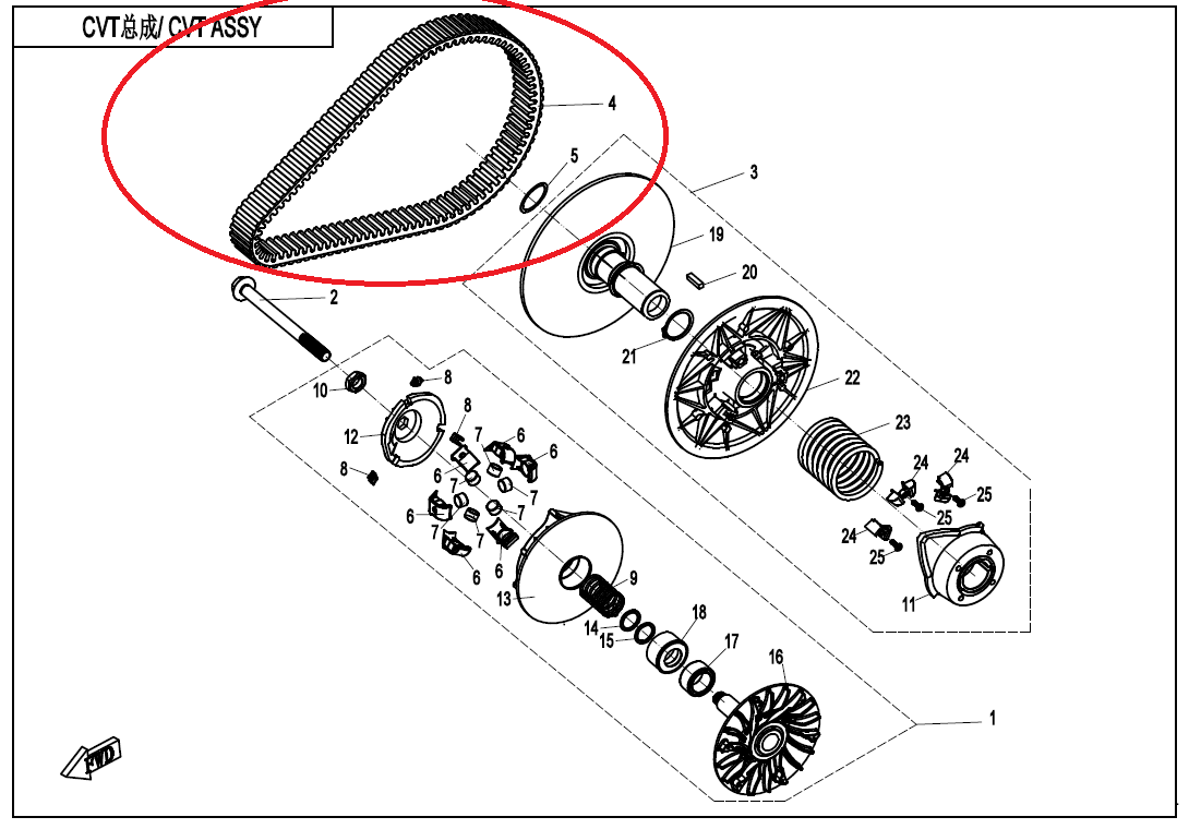 Drive Belt suit for CForce 625 Touring CODE IS 35.9*939 code is 0180-055000-0006