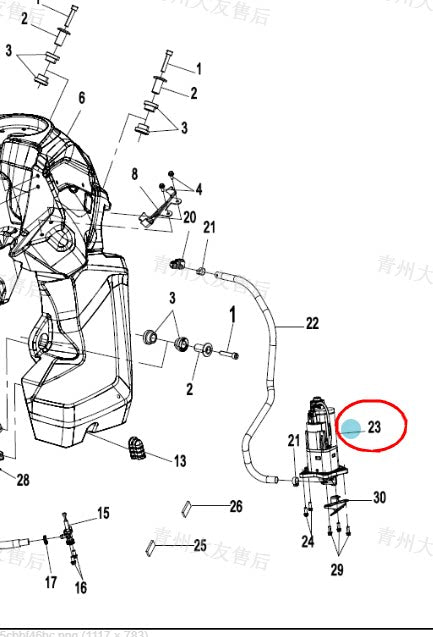 Fuel Pump suit CF800MTX code is C63507088100