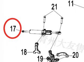 Front Damper suit CF675SRR/CF675SR code is 6GUV-050100-5601-M1