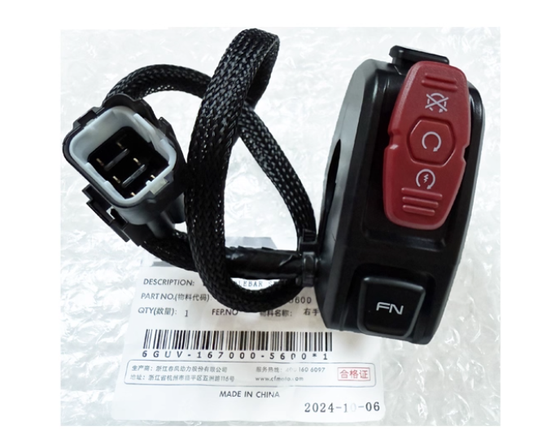 Right Handle Bar Switch suit CF675SR-R code is  6GUV-167000-5600