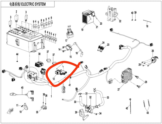 ECU suit Cforce 625 touring code is 9DRV-001000-B600