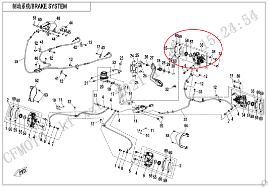 Rear right brake caliper suit ZFORCE1000 code is 5BYD-081050-A100