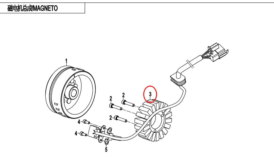 Stator suit CF250SR code is 0DMV-032000-2700