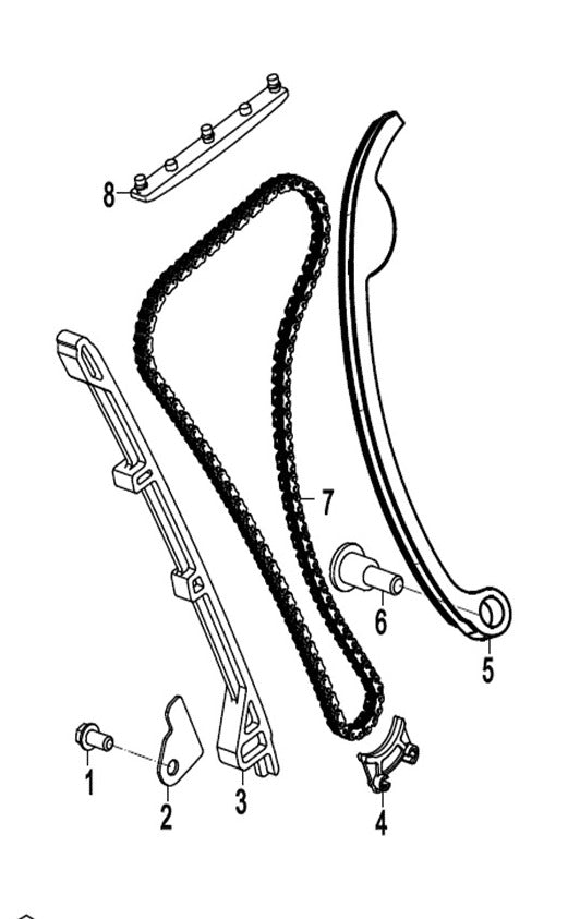 Timing Chain/chain guide and others in the drawing suit CF300SR