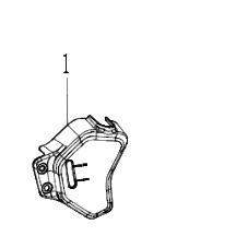 Rear Left cover and Water Tank Cover suit CF675NK code is 6GUV-040603-3001-0BM00/6GUV-041101-3001