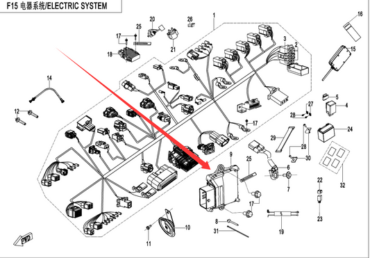 ECU Suit CF250NK Code is 6KMV-001000-B400