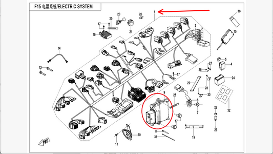 ECU suit CF250SRS code is 6KMV-001000-3200