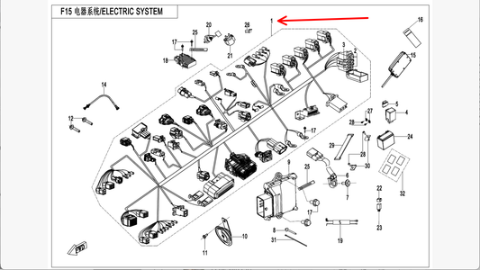 Main Cable suit CF250SRS code is 6KMV-150100-2000