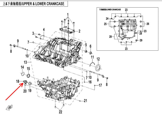 Oil pressure sensor suit CF500SR VOOM 0WRV-012400-1000