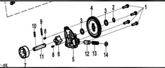 Oil Pump Assy Suit CF675NK