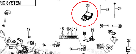 ECU suit CF675NK/CF675SR/CF675SRR code is 6GUV-001000-5600