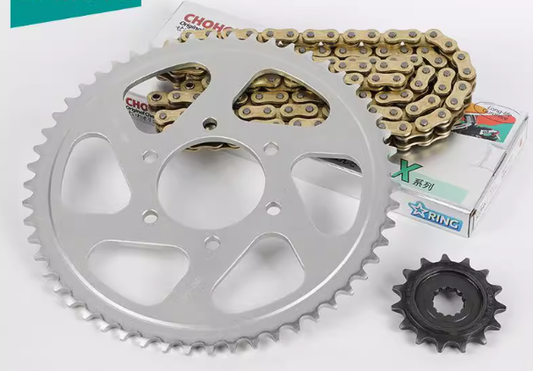 Big Sprocket /small sprocket/Chain and rear sprocket rubber suit CF400NK