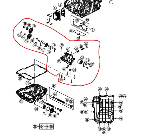 Oil Pump Assy Suit CF800MT-X/CF800-11 code is C90038008050