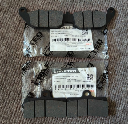 Front and Rear brake pad suit CF250SR FUN/CF250NK/CF300SR/CF300NK 6KM#-0812A0-8100/6KMV-0911A0