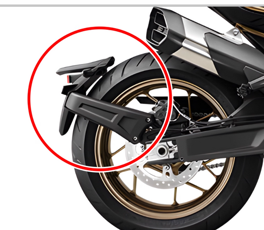 Rear Mudguard/bracket/light and screws suit CF800NK Code is 6GUV-040037-6003