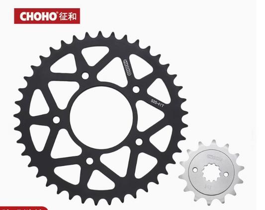 Small Sprocket 14T and Big Sprocket 41T suit CF250CLX/CF250NK