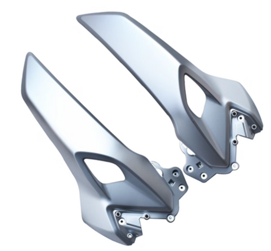 Fuel Tank front left and front right cover suit CF250NK Silver