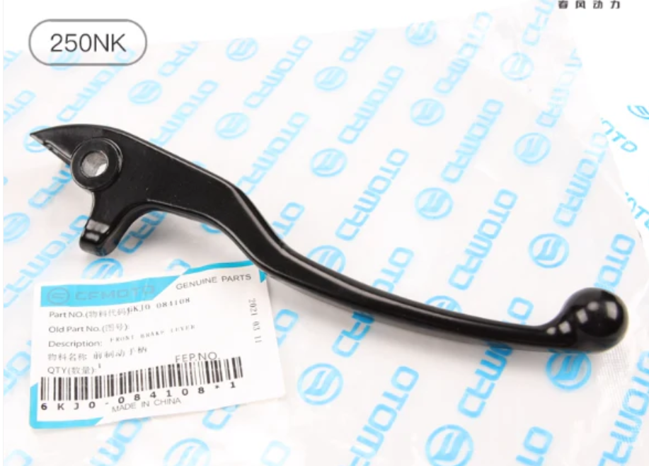 Clutch lever/Front Brake Lever suit CF250NK code is 6FI3-100300-10000/6KJ0-084108