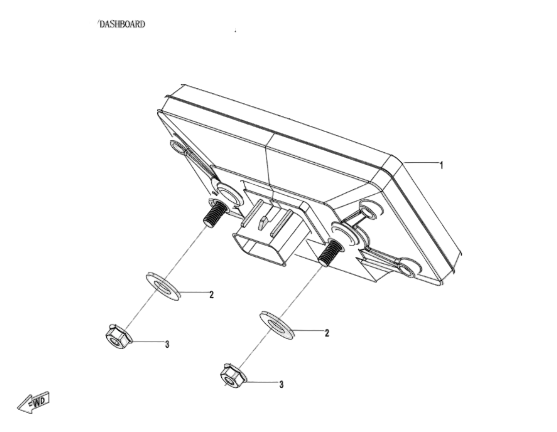 Dashboard suit CF650GT/GT650 model year 2023 code 6NTV-171000-9300