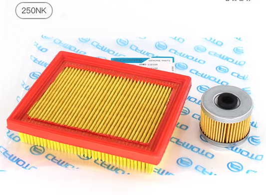 25pcs Air Filter and 25pcs Oil Filter suit CF250NK