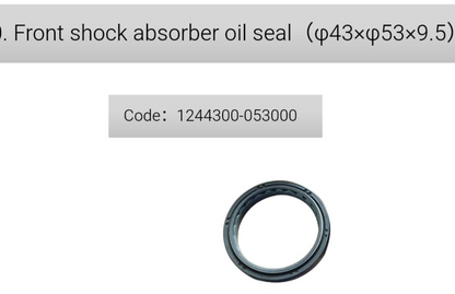 2pcs Oil Sealing and 2pcs dustproof cover of front bar suit Zontes 350