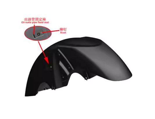 Front Mudguard suit Zontes t2 350 2024