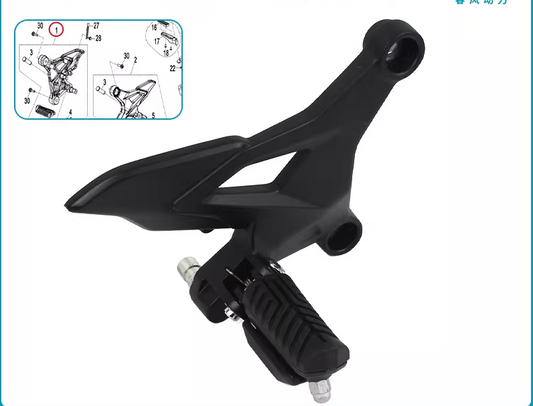 Front Right footpedal bracket suit CF250SU FUN/CF250NK Code is  6KMV-144000-8102-0BP00