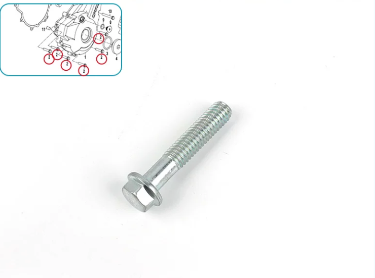 9 pcs bolts suit CF250NK/CF300NK/CF250SR/CF300SR engine left side cover 0010-060012-0010