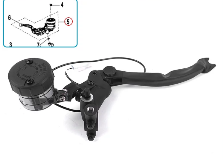 Front brake pump suit CF675NK code is 6GUV-080110-3002-M1