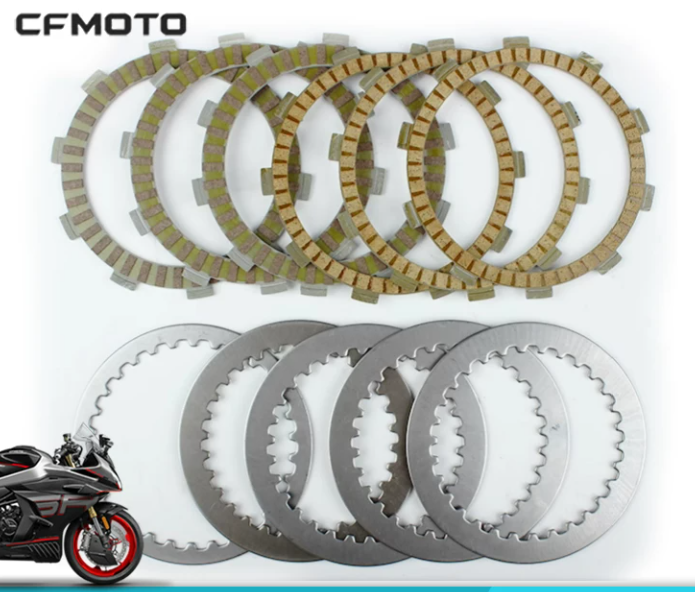 Whole Set Clutch pad assy suit CF450MT/CF450NK/CF450SR FCC model 5pcs steel plate and 6pcs wooden plate