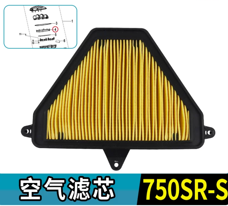 Air Filter suit CF750SRS code is 0RVV-112000-1000