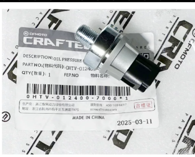 Oil Pressure Switch suit CF675NK/CF675SR code is 0HTV-012400-7000