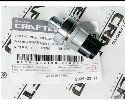 Oil Pressure Switch suit CF675NK/CF675SR code is 0HTV-012400-7000