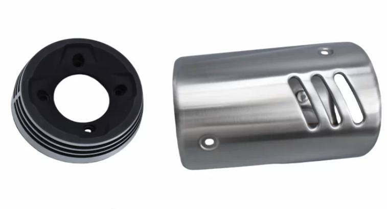 Muffler decorator cover and tail cover suit CF700CLX code is 6GU#-021311-6000/6GU#-021307-6001